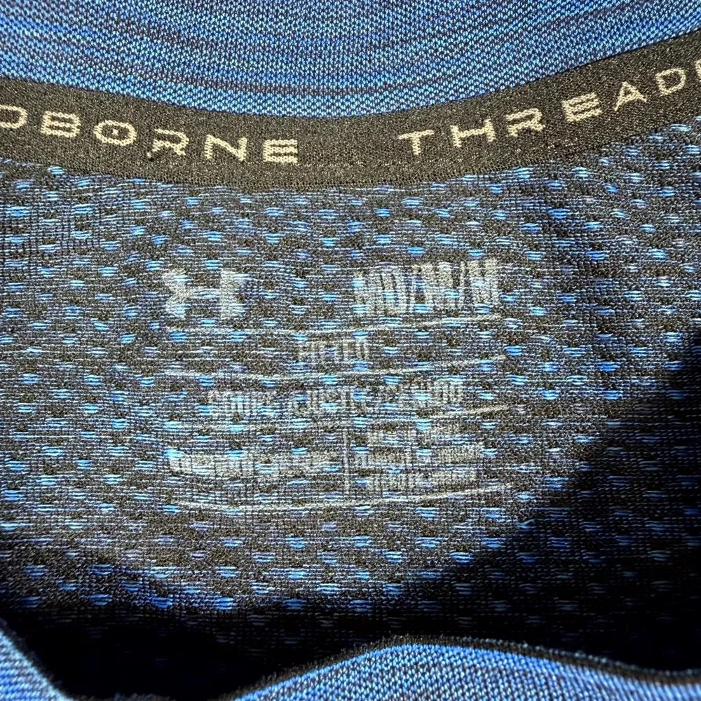 Under Armour Vanish Seamless Novelty T-Shirt Men Medium Blue Space Dye Crew Neck